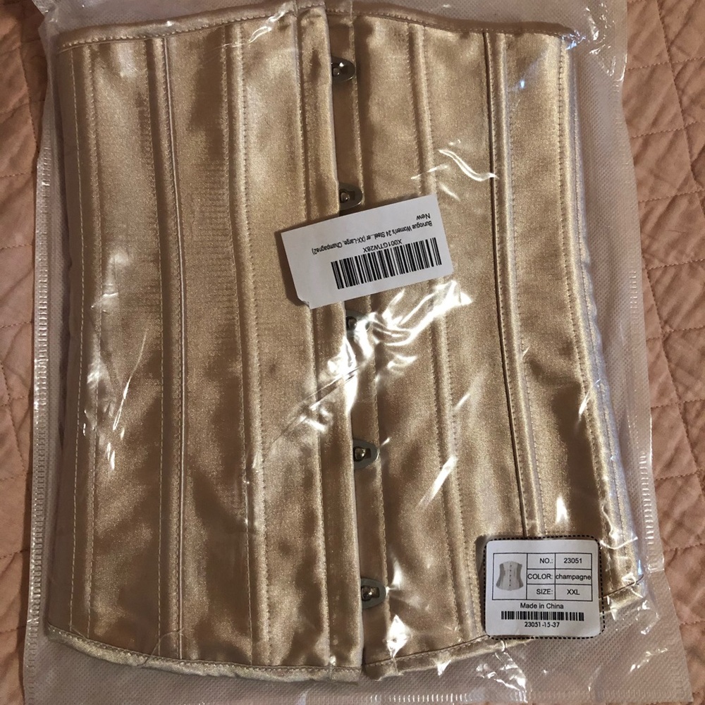 Beige Under-bust Corset, Sz XXL